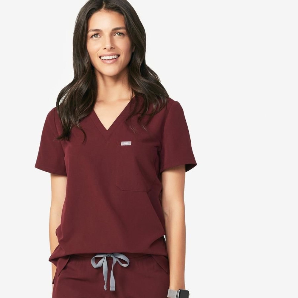 ISO figs burgundy Catarina top xxs/xs!!